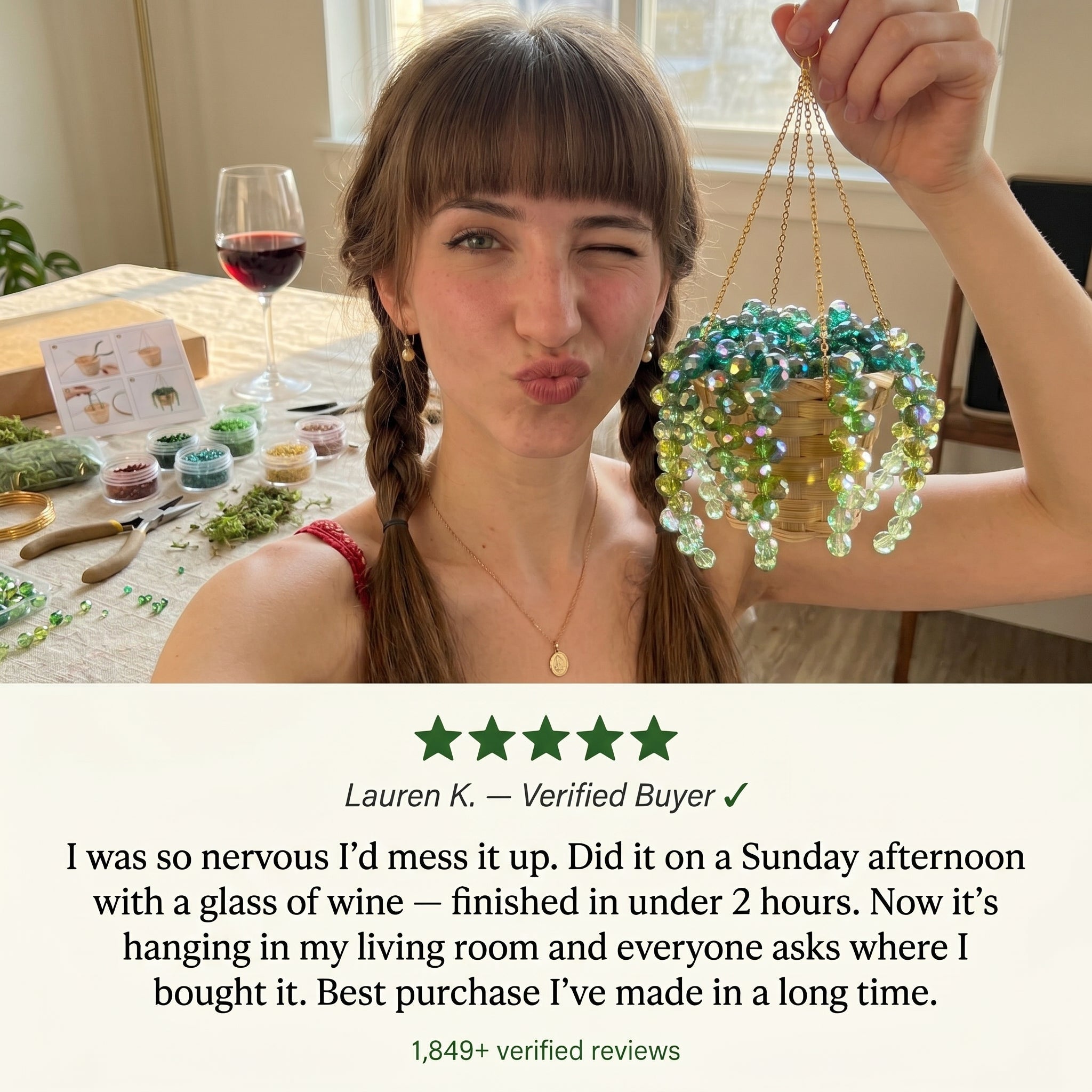 DIY Suncatcher Craft Kit – Fun, Colorful Sunlight Decorations for Kids & Adults