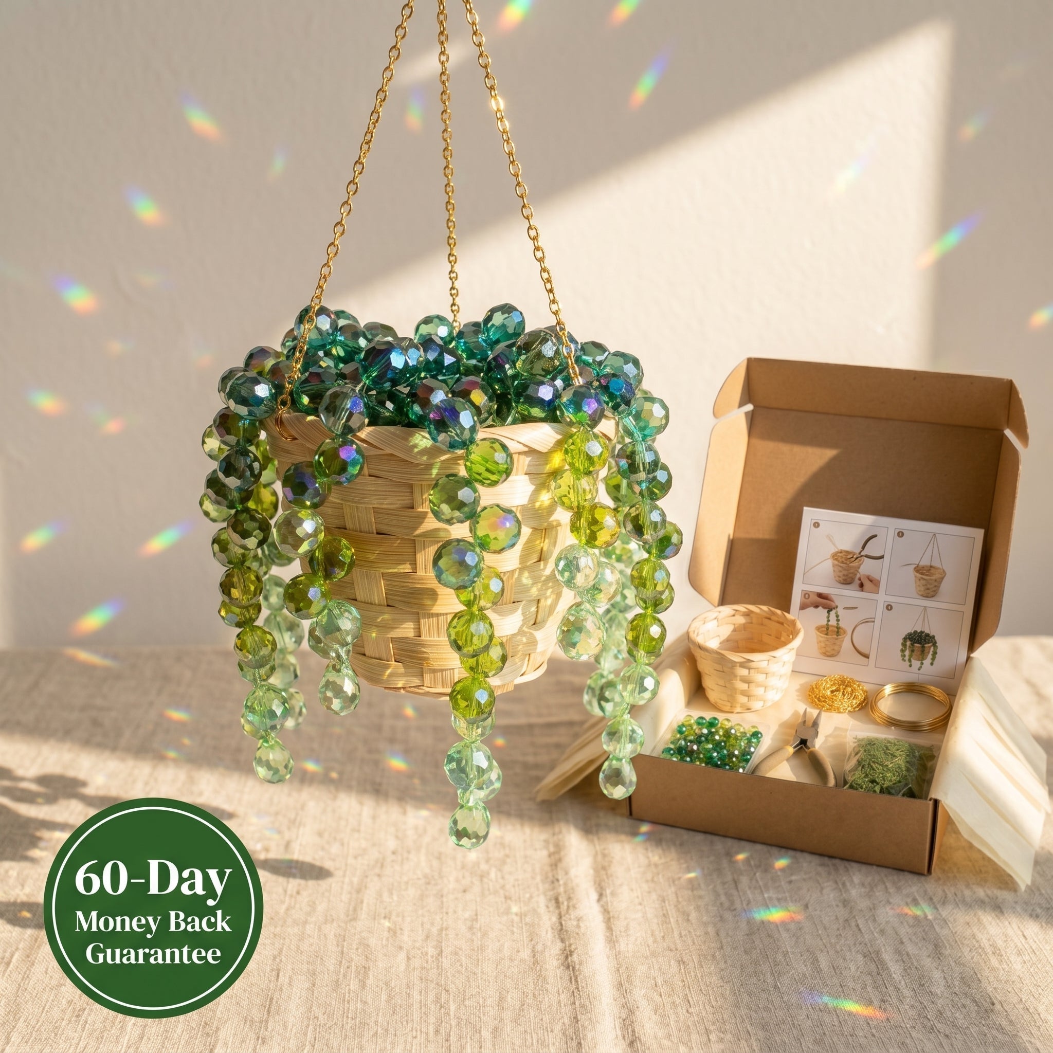 DIY Suncatcher Craft Kit – Fun, Colorful Sunlight Decorations for Kids & Adults