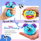 Funny Face Expressions Squishy Ball - Slow Rising Sensory Stress Toy