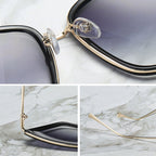 Big Cat Eye Sunglasses Women Black Mirror Sun Glasses