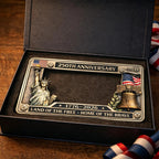 Patriotic Commemorative License Plate Frame for Vehicles