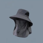 Wide Brim Sun Hat, Men's Safari Hat, 360° Sun Protection, UPF50+, Shade Hat, Insect Repellent, Mesh, Breathable, UV Protection