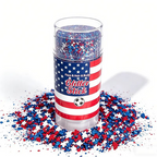4th of July Glitter StickRed, White & Blue Body & Hair Sparkle