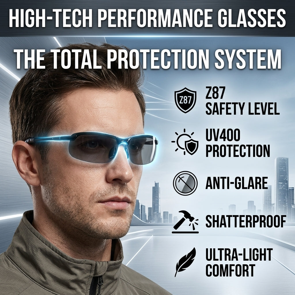 Smart Vision Glasses – Anti-Glare UV Protection with Infrared Night Vision & Impact-Resistant Lenses