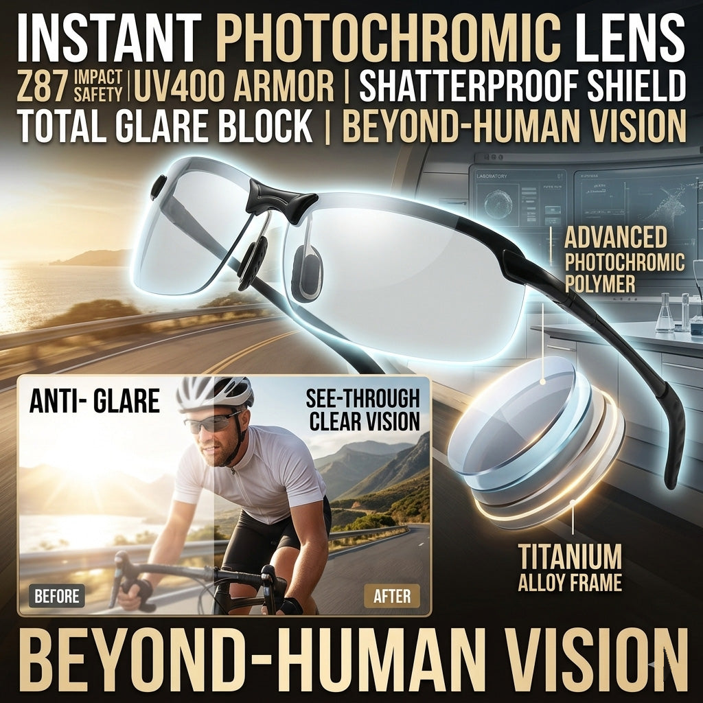 Smart Vision Glasses – Anti-Glare UV Protection with Infrared Night Vision & Impact-Resistant Lenses