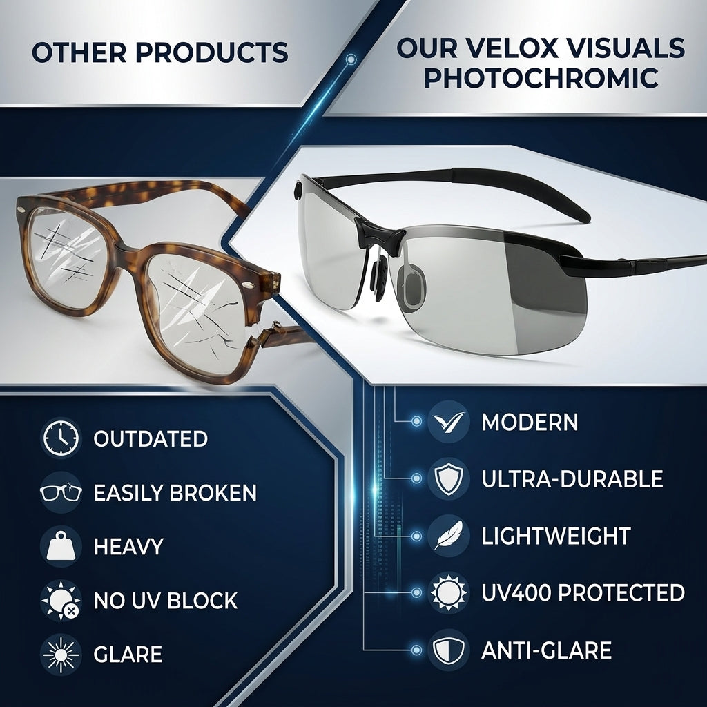 Smart Vision Glasses – Anti-Glare UV Protection with Infrared Night Vision & Impact-Resistant Lenses