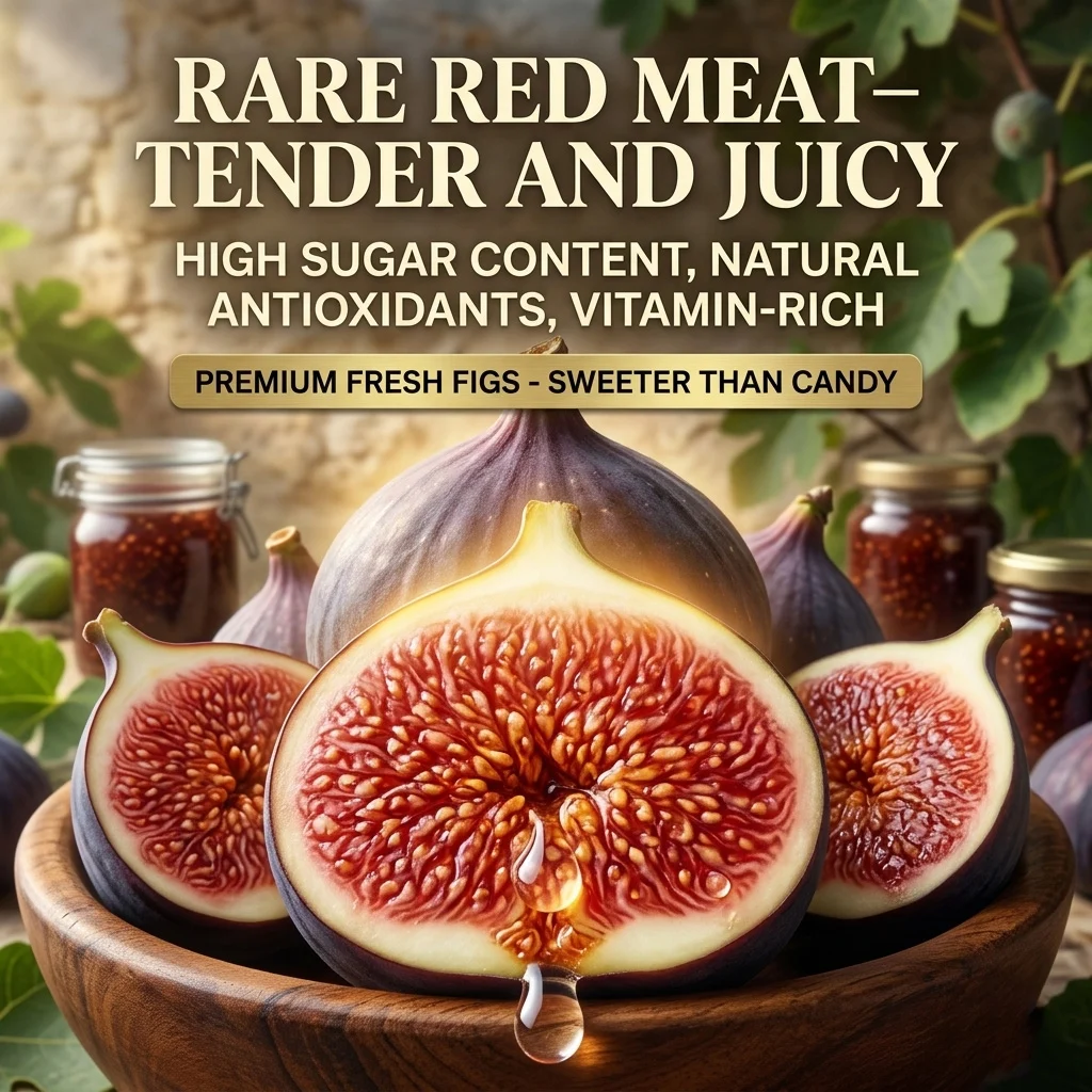 High-Yield Dwarf Fig Tree – Fast-Growing, Sweet & Crisp Fruit, Perfect for Pots, Balconies & Farms