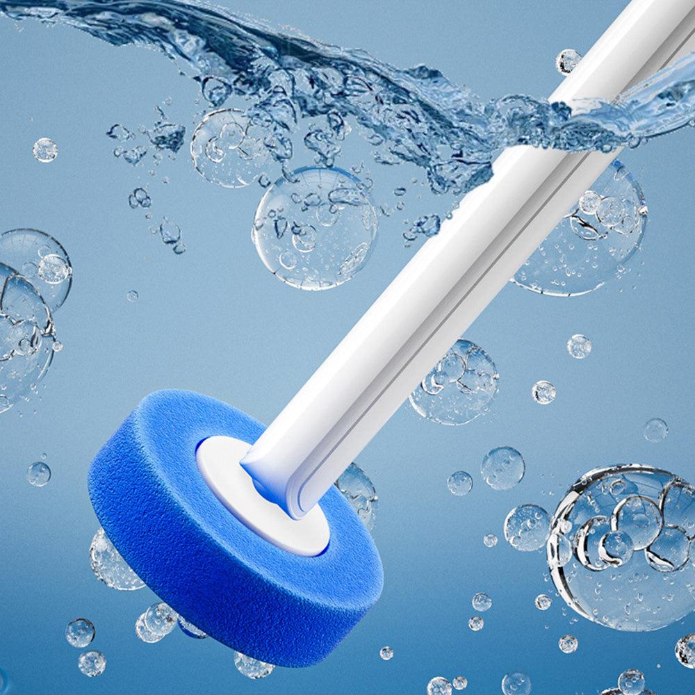 Disposable Toilet Bowl Brush and Holder Cleaning System with Cleanser-Infused Heads