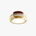 June Retro Glass Flush Mount Ceiling Light | LED Indoor Lamp