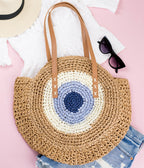 Straw Circle Tote