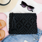 Macrame Tassel Clutch