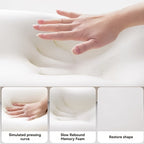 Adjustable Bed Wedge Pillow Memory Foam Backrest Reading Support Cushion