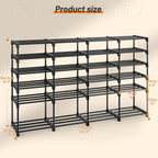 Stackable Shoe Rack Bookshelf Storage Shelf Freestanding Organizer for Entryway
