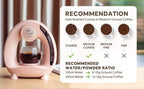 2 in 1 Single Serve Coffee Maker K Cup & Ground Coffee Brewer 4-8 Cup Size