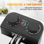 1700W Electric Deep Fryer 3L/5L Stainless Steel w Basket Timer Temperature