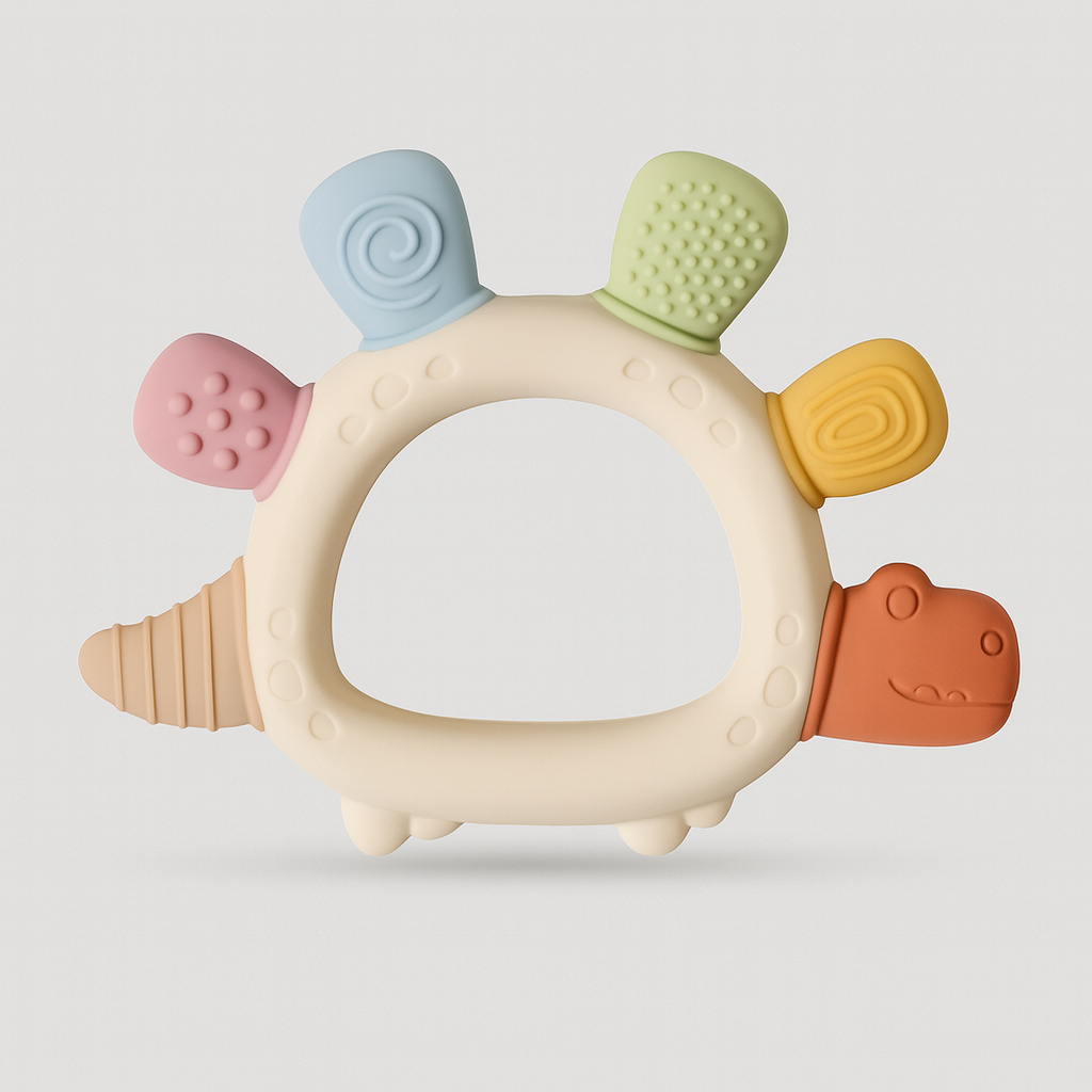 Dino Teether Silicone Chew Toy