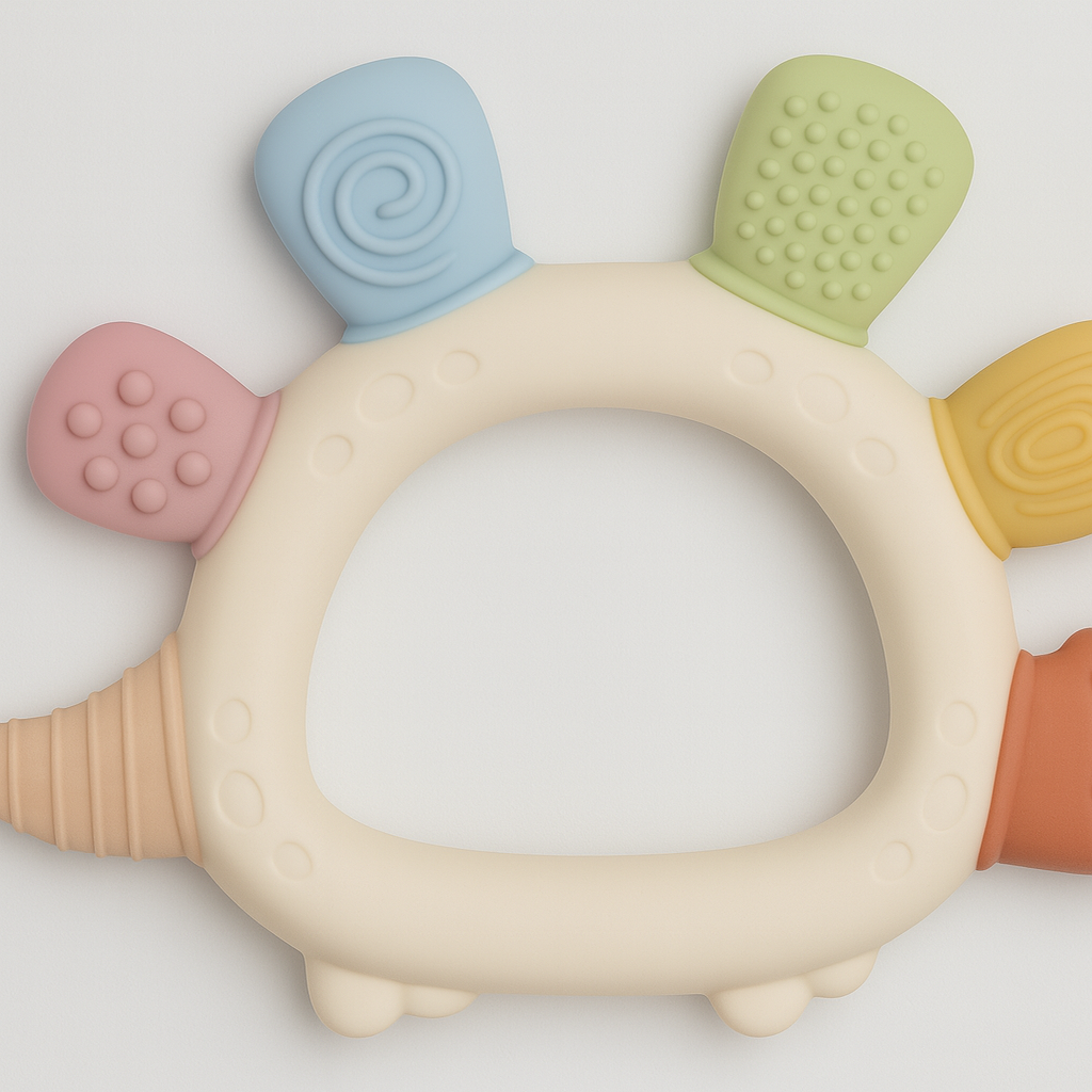 Dino Teether Silicone Chew Toy