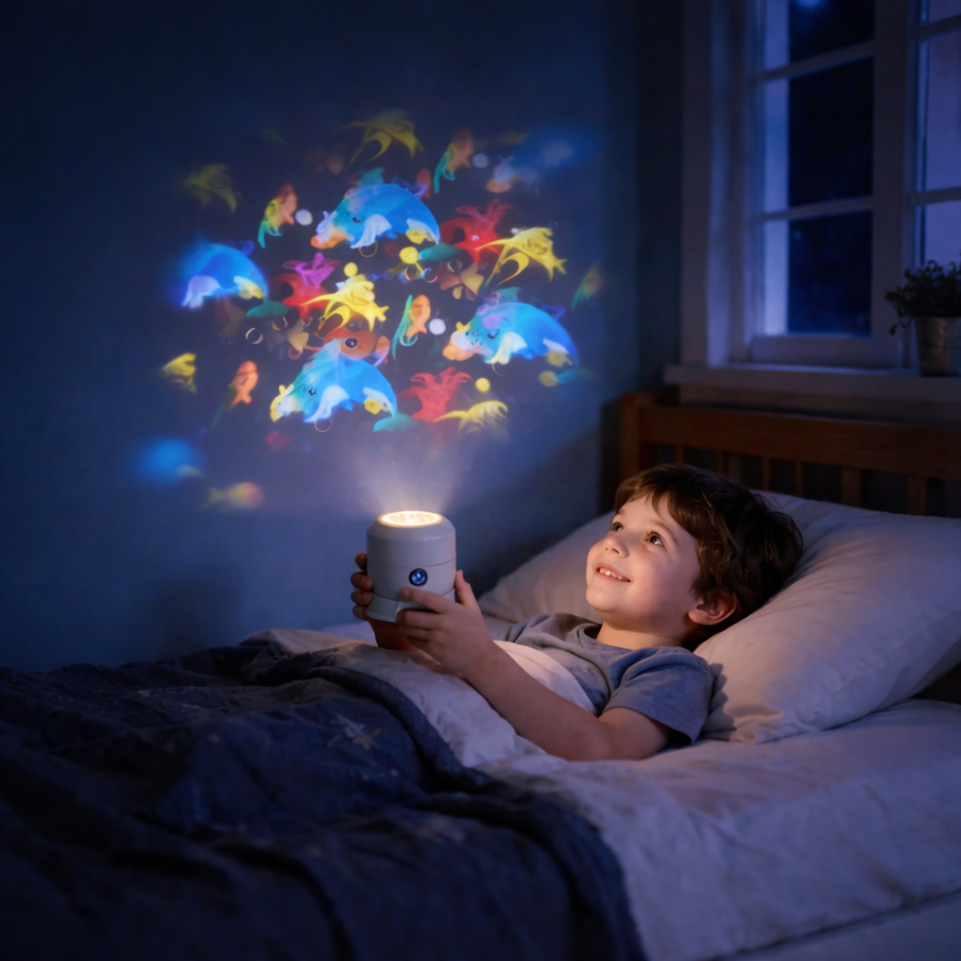 Rotating LED Projector Lamp