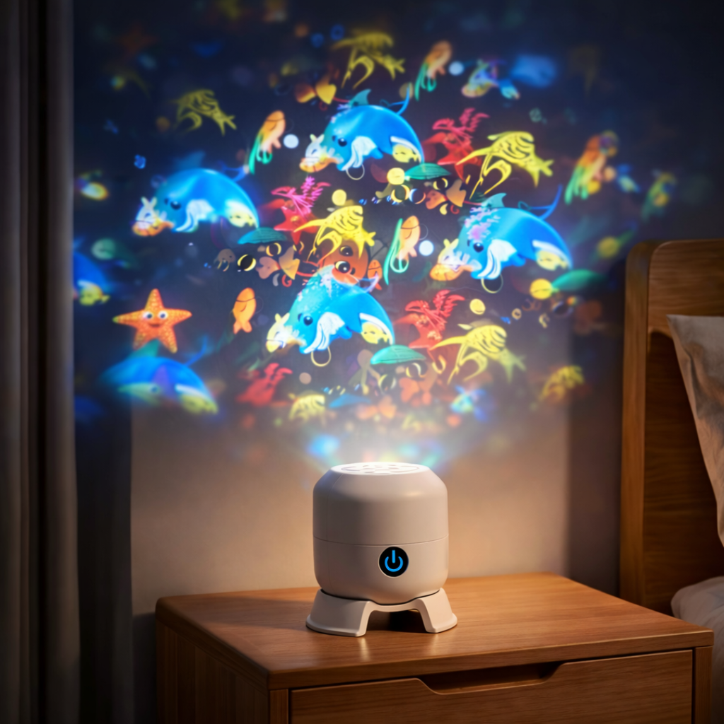 Rotating LED Projector Lamp