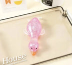 Glitter Duck Sensory Squishy - Stretchy Jelly Fidget Toy