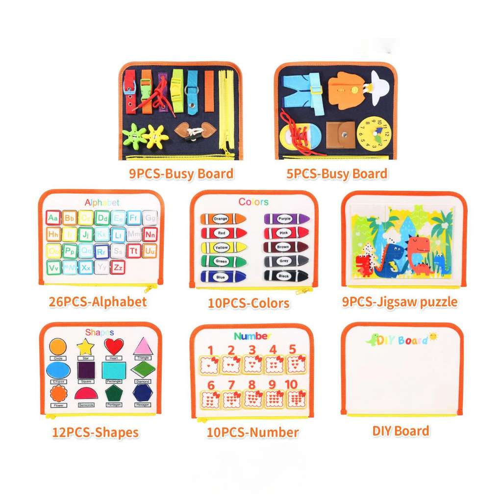 Educational Toys Montessori Busy Board Toddlers