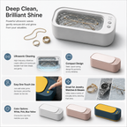Effective Ultrasonic Cleaner Compact Jewelry Watch Bath