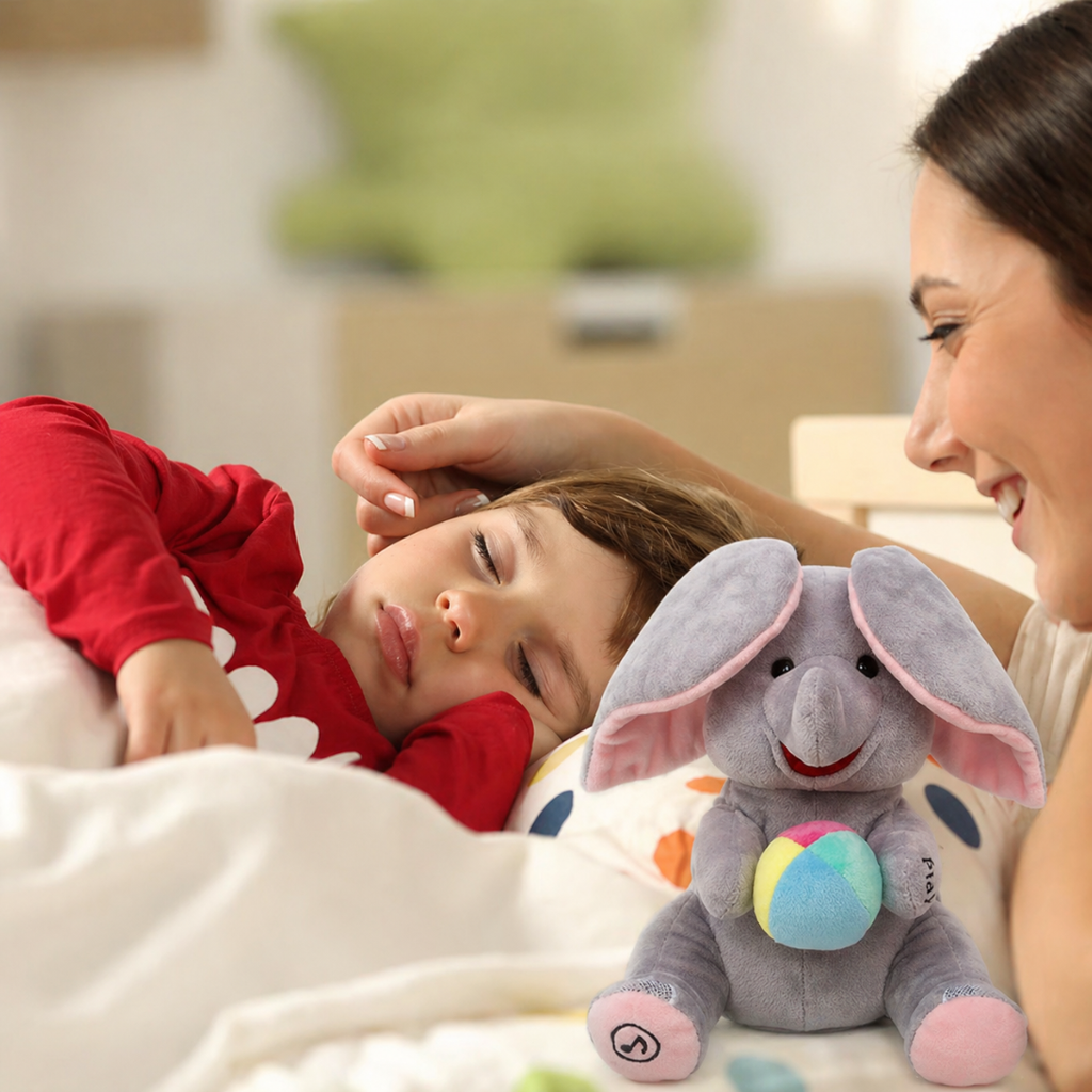 Musical Peekaboo Elephant Plush