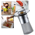 Retractable sink stopper to prevent odors