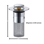 Retractable sink stopper to prevent odors