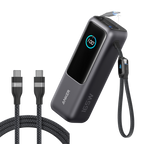Anker Laptop Power Bank (25K, 165W, Built-In and Retractable Cables)