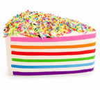 Rainbow Cake Squishy | Slow Rising Cake Slice Squishy | Dessert Sensory Fidget Toy