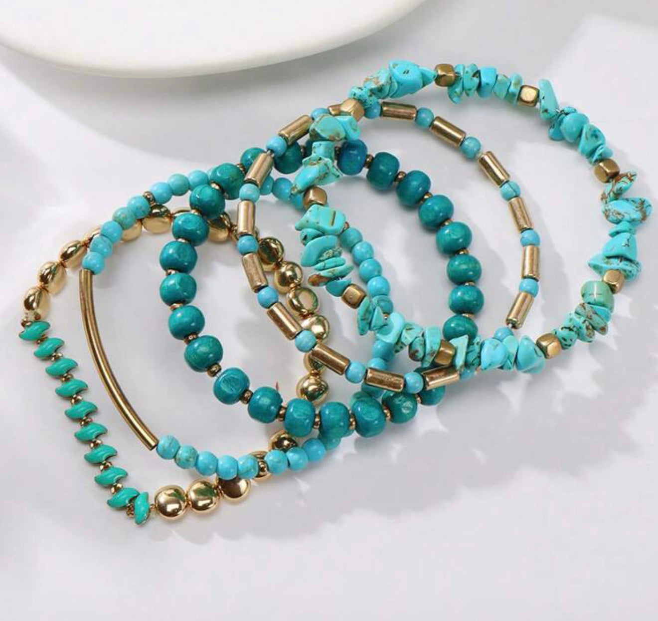 Beautiful Colorful Stacking Bracelet Set