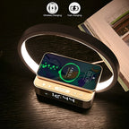 3-in-1 Table Lamp – Wireless Charging, Alarm Clock & Touch Control