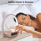 3-in-1 Table Lamp – Wireless Charging, Alarm Clock & Touch Control