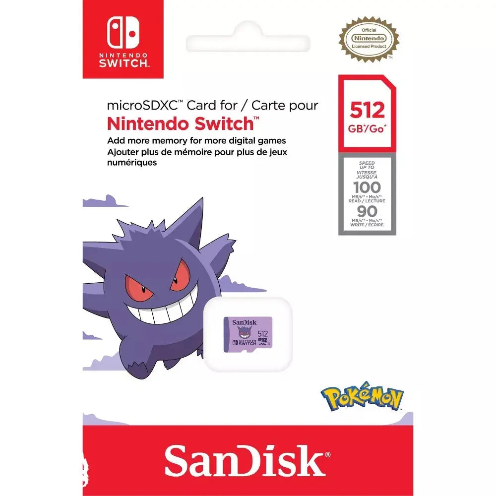 SanDisk Nintendo Switch 1: Pokemon MicroSD Card