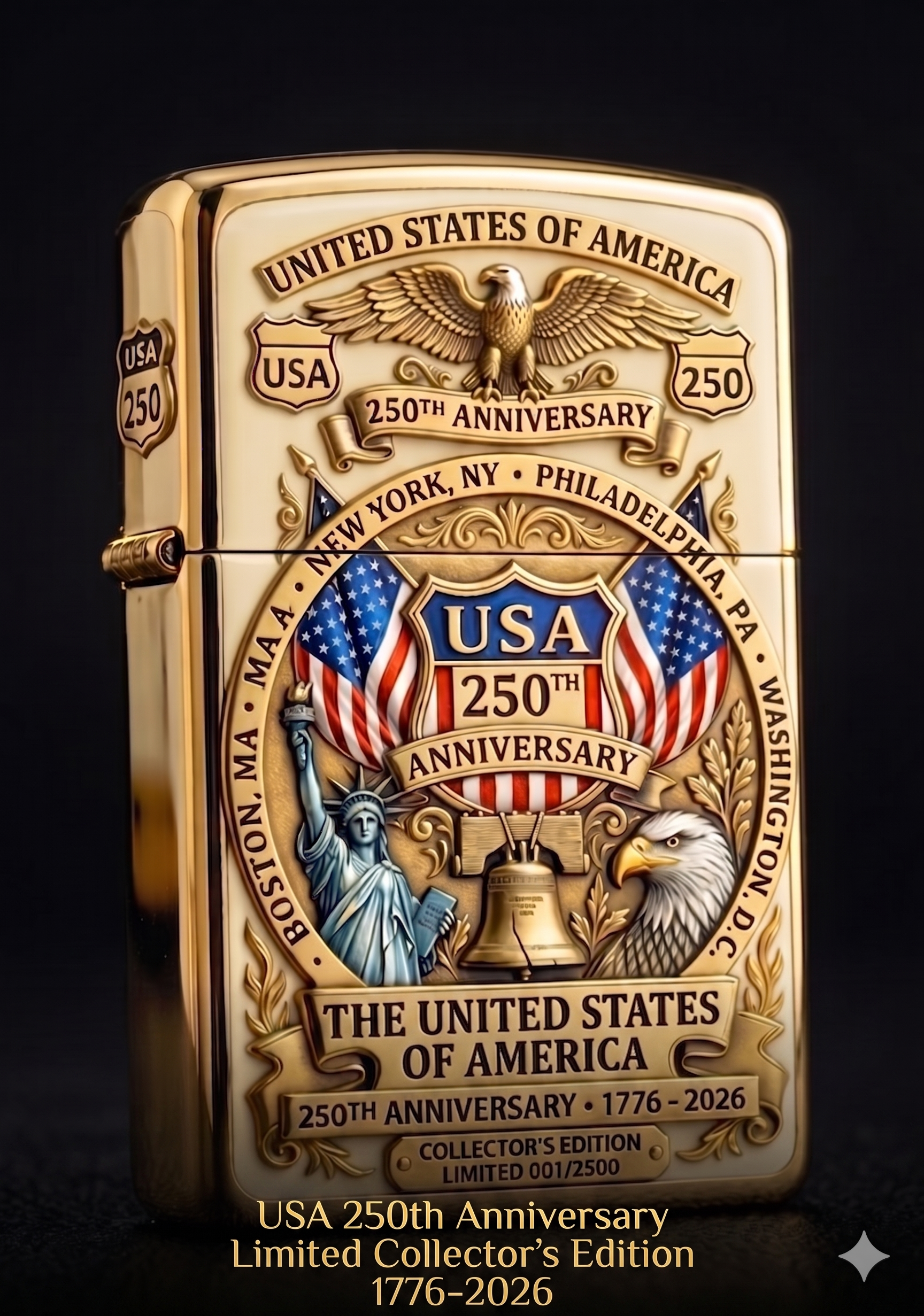 USA 250th Anniversary Lighter