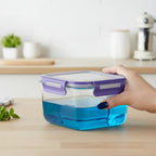 Glass Food Storage Containers Airtight Borosilicate Meal Prep Set