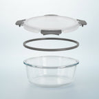 Glass Food Storage Containers Airtight Borosilicate Meal Prep Set