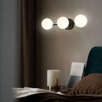 Modern Nordic Glass Ball Wall Light | Triple Globe Design