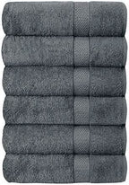 6-Piece Hotel & Spa 100% Cotton Bath Towel Set