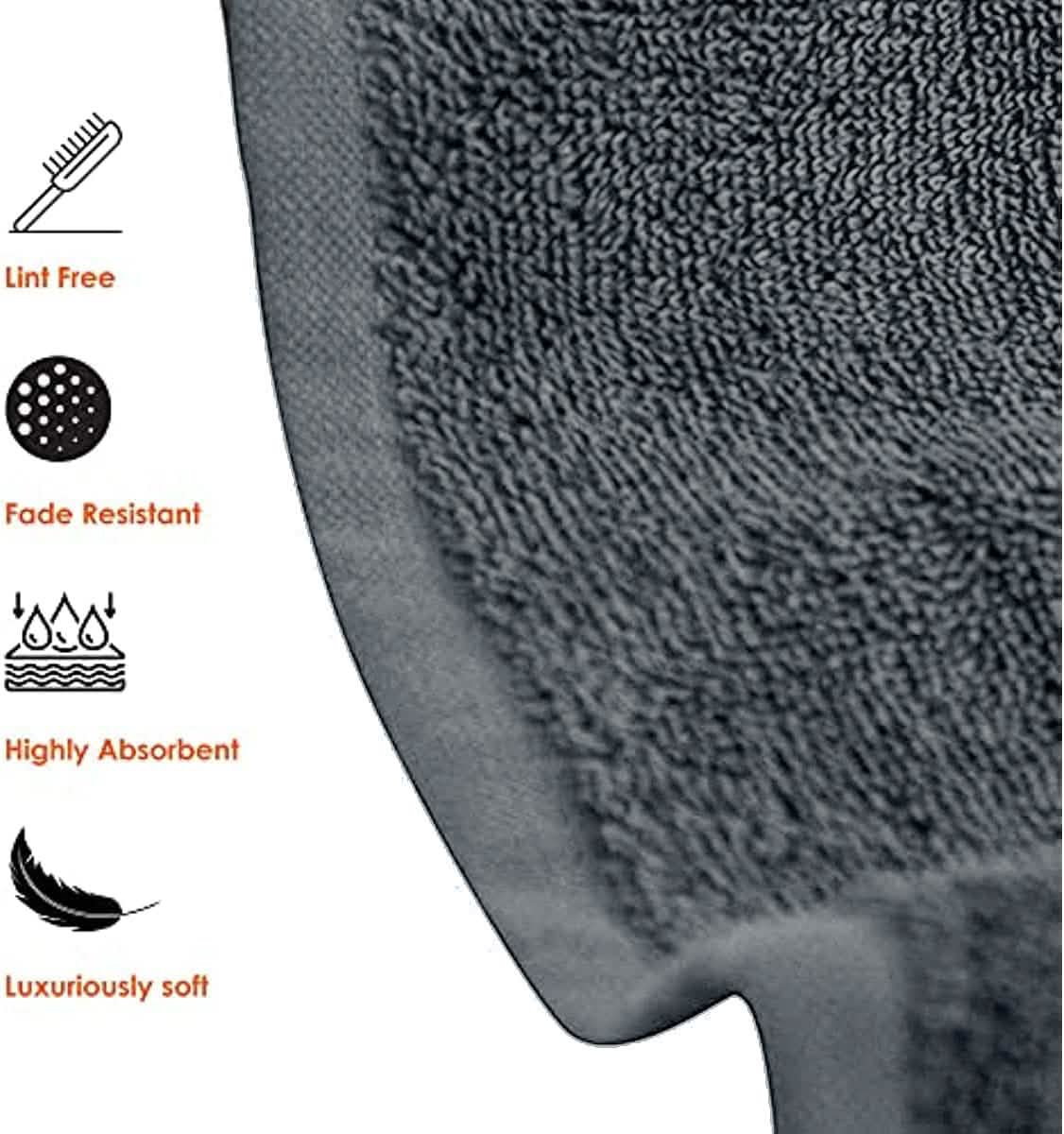 6-Piece Hotel & Spa 100% Cotton Bath Towel Set