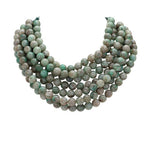 Chunky Multi-Strand Beaded Necklace with Magnetic Clasp