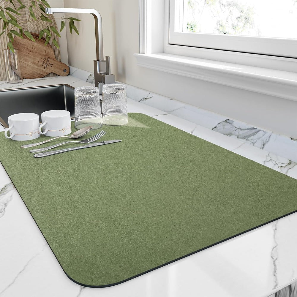 Quick-Dry Kitchen Dish Mat