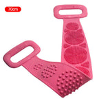 Long silicone bath brush