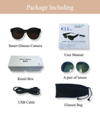 Bicycling Glasses WiFi Mini Camera HD 1080P DVR Video Audio Recorder