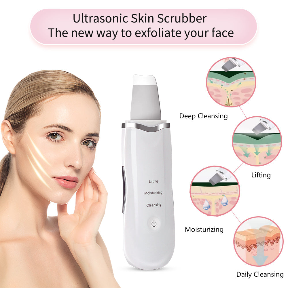 Ultrasonic Facial Skin Scrubber