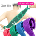 Long silicone bath brush