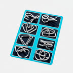 Puzzle Toys Metal Brain Teaser Logic Game Set
