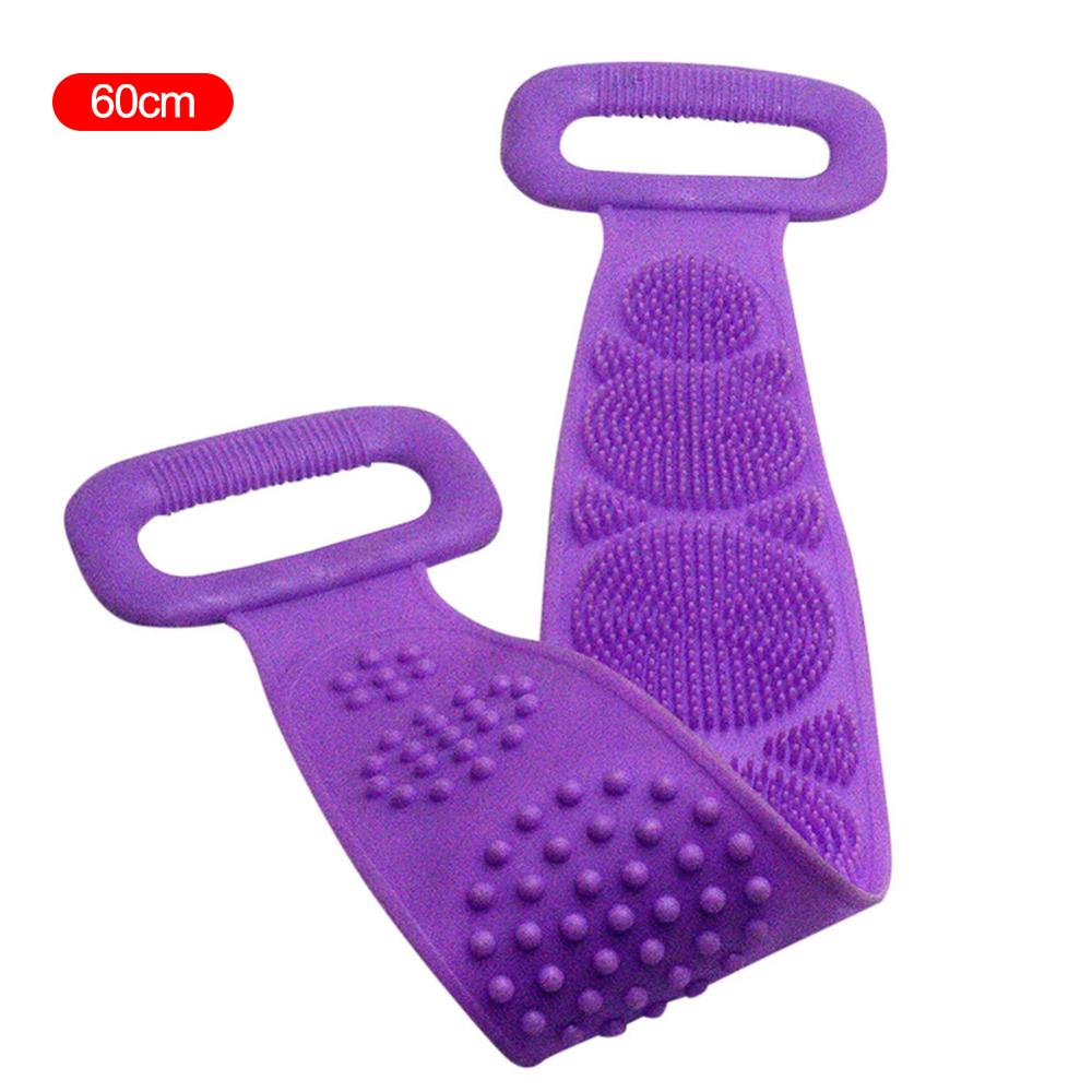 Long silicone bath brush
