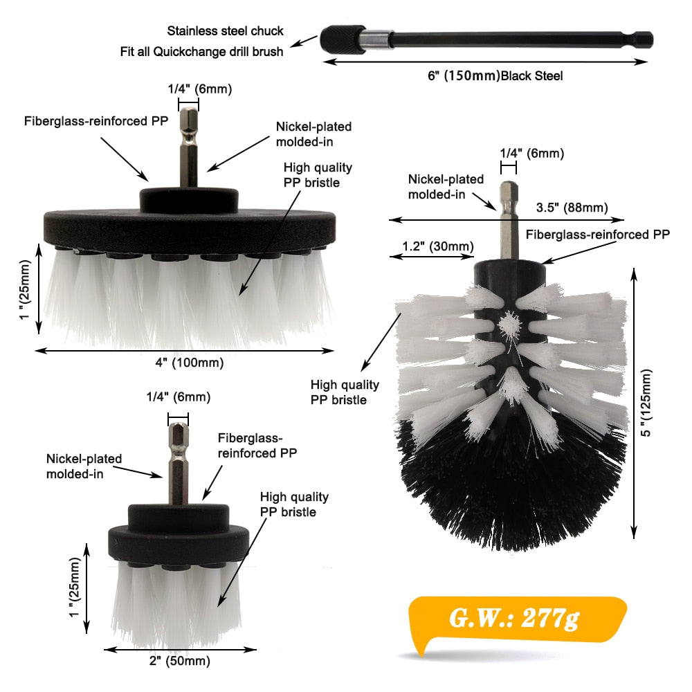 Drill Brush Pad Sponge Kit